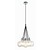 Hanglamp 7 chroom, wit, zwart
