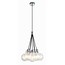 Hanging lamp 7 chrome, white, black