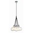 Suspension Kobar de Fantasia noire, métal, 7 douilles E27, diamètre 46 cm, hauteur jusqu'à 210 cm, ampoules non incluses