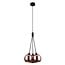 Fantasia Rogodo pendant lamp with 3 smoked glass globes, rose gold frame, 3x E14, 340 mm diameter