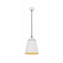 Fantasia metalen hanglamp wit - conische kap, Ø 200 mm