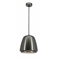 Fantasia pendant light grey, metal shade Ø25 cm, adjustable height up to 148.5 cm, E27 fitting, bulb not included