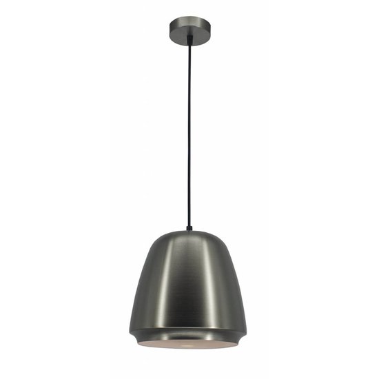 Fantasia pendant light grey, metal shade Ø25 cm, adjustable height up to 148.5 cm, E27 fitting, bulb not included