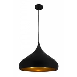 Fantasia RONIN pendant lamp drop shape coffee brown metal