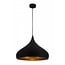 Fantasia Fantasia RONIN hanglamp druppelvorm zwart/goud, Ø42 cm, hoogte verstelbaar tot 1555 mm, E27 fitting, lamp niet inbegrepen