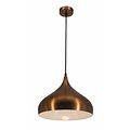 Hanging lamp drop shape copper, black or brown 42 cm wide