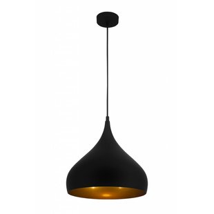 Lámpara colgante atmosférica drop negro, cobre, marrón 32 cm de ancho