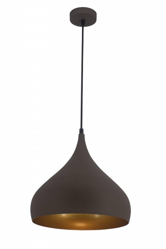 zweer kampioen Naar boven Sfeervolle hanglamp druppel zwart, koper, bruin | My Planet LED