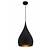 Druppel hanglamp zwart, koper, koffiebruin 25 cm breed