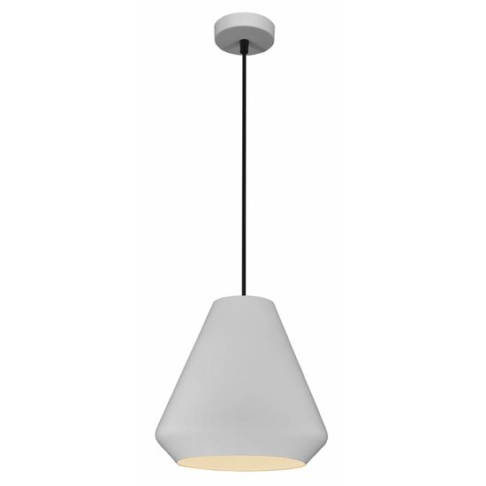 Fantasia suspension conique noire, diamètre 250 mm, hauteur 148 cm, métal, culot E27, ampoule non incluse