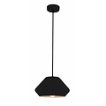 Fantasia Fantasia conical pendant lamp in black metal, 240mm diameter, 1377mm total height, E27 socket, bulb not included