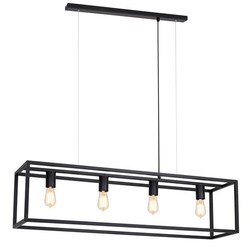 Lámpara colgante rural mesa de comedor negro, ruggine, cobre 1m