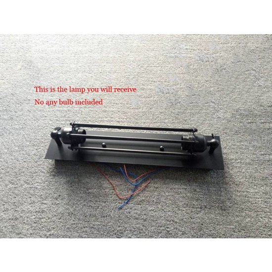 Applique vintage noire avec verre