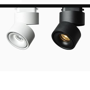 LED spot op rail design wit of zwart 9W