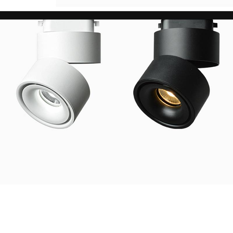 bloem diameter In zicht LED spot op rail design wit of zwart 9W | My Planet LED