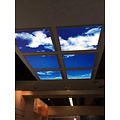 Plafond lumineux ciel LED 120x120cm (2x 60x120cm, 2x60W)