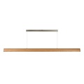 Büro-Hängeleuchte Holz 125, 185 cm LED dimmbar