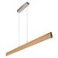 Office hanging light wood 125, 185 cm LED dimmable