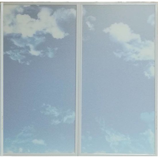 Plafond lumineux ciel LED 120x120cm (2x 60x120cm, 2x60W)
