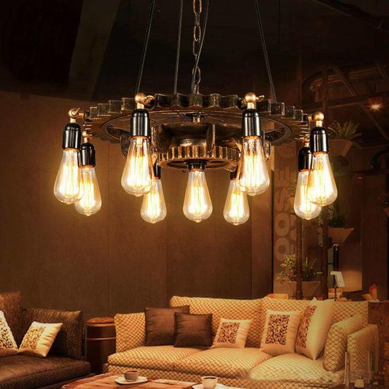 Tandwiel lamp hout 65 cm (opnieuw leverbaar!)