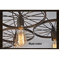 Roue devient luminaire suspendu vintage pour éclairage LED