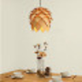 Bloem lamp hout 25 cm diameter