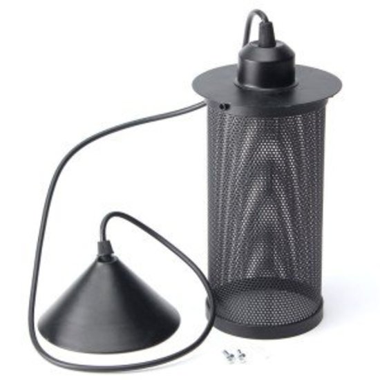 Industrial hanging light black with holes