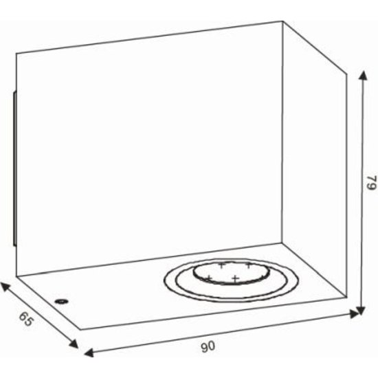 Applique d'extérieur élégante avec spot