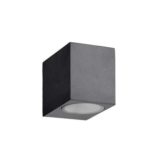 Sleek outdoor wall lamp down with spotlight