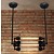 Vintage hanging light 550mm 4 lamps