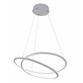 Fantasia BOA LED hanglamp in wit, diameter 52,5 cm, 47W geïntegreerde LED, 3055 lumen, 3000K warm wit licht, dimbaar