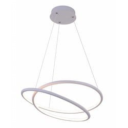 Fantasia BOA LED-Pendelleuchte weiß, Ø52,5 cm, 47W dimmbar 3000K