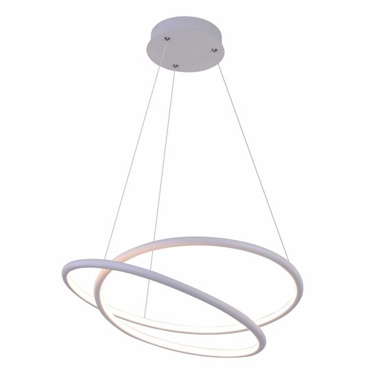 Spiral-Hängelampe schwarz oder weiß 47W LED 52,5 cm