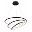 Hanging lamp spiral white or black LED 88W 73 cm