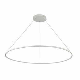 LED ring pendant white or black 64 W LED 120 cm