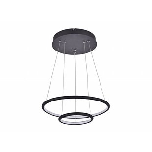 Hanglamp cirkels LED wit of zwart 36 W 40 cm