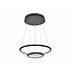Fantasia Annu pendant lamp with 2 rings (Ø 40 and 30 cm), white, 36W LED, 1260 lumen, 3000K, dimmable