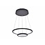 Lámpara colgante círculos LED blanco o negro 36 W 40 cm