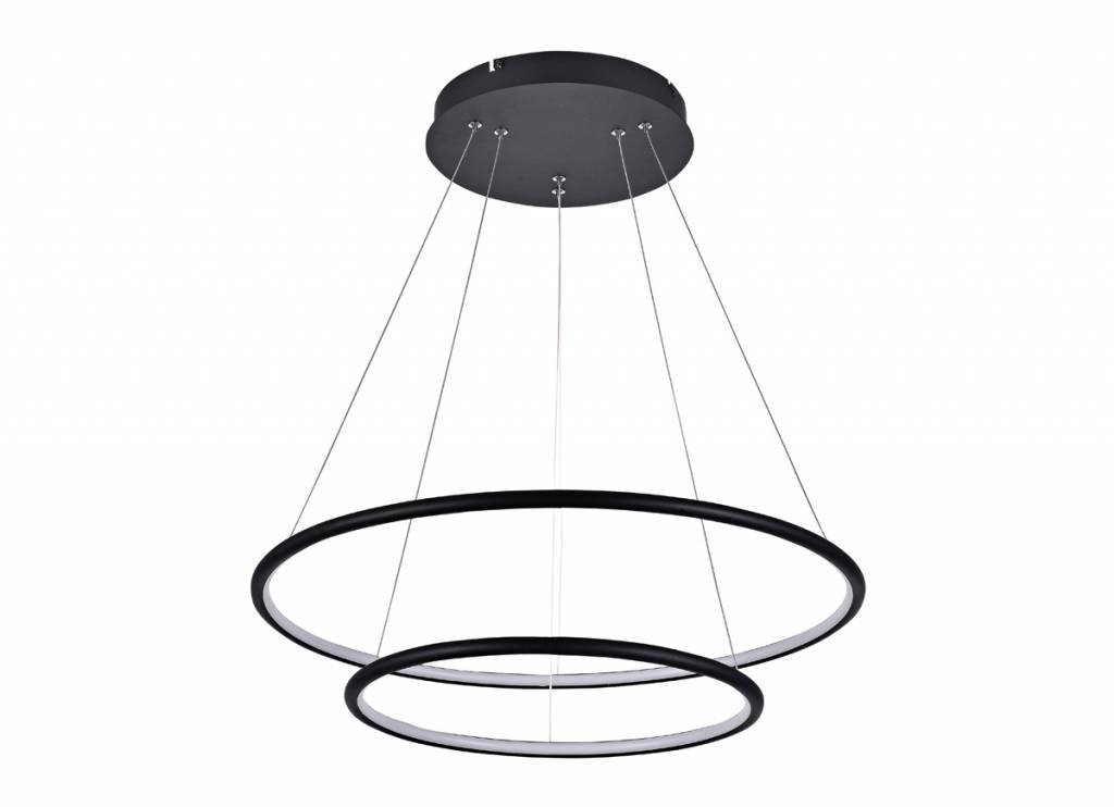 Suspension Luminaire Moderne Design Lustre Spirale LED Lustre LED Rond  Suspendu Anneau Lampe Suspendue Moderne Réglable 50W Lumière Suspension  Éclairage pour Salle à Manger Salon Chambre