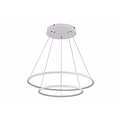 Fantasia Annu hanglamp met 2 ringen (40 en 60 cm), wit, 53W SMD LED 3000K, 3445 lumen, dimbaar, instelbare hoogte
