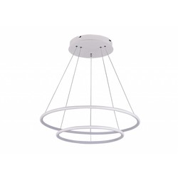 Lampe circulaire LED blanche ou noire 53 W 60 cm