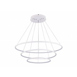 Fantasia Annu lámpara colgante 3 aros negro 99W LED regulable