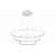 Lampe suspendue avec anneaux LED blanc ou noir 99 W 80 cm
