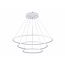 Lampe suspendue avec anneaux LED blanc ou noir 99 W 80 cm