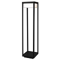 Fantasia Neres terrace lamp, black metal, 80 cm tall, LED 9 W, 1100 lumens, 3000K warm white, IP65 waterproof, 220 V