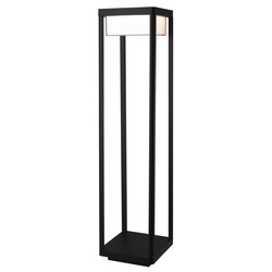 Lámpara de terraza LED 9 W negro 80 cm