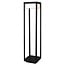 Fantasia Lampadaire Neres, métal noir, 80 cm de haut, LED intégrée 9 W, 1100 lumens, 3000K blanc chaud, IP65 étanche, 220 V.