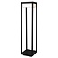 Fantasia Neres terrace lamp, black metal, 80 cm tall, LED 9 W, 1100 lumens, 3000K warm white, IP65 waterproof, 220 V
