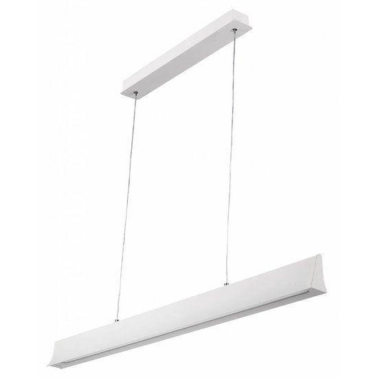 Lámpara colgante de escritorio LED 24W blanco o negro 1,2m