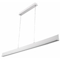 Lampe à suspension de bureau LED 36 W blanche ou noire 1800 mm